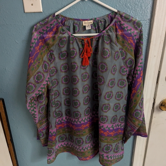 Live Happy Chic Floral Top - Multicolor - Picture 3 of 4